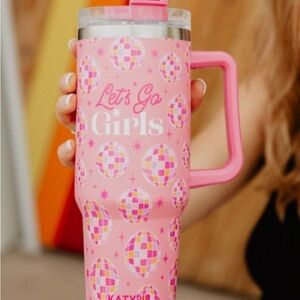 Katydid Pink Disco Ball 40 oz Tumbler